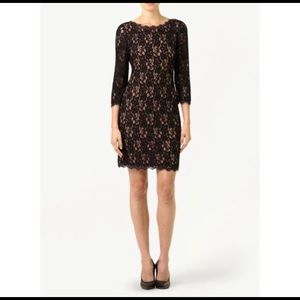 Aritzia T. Babaton black lace dress